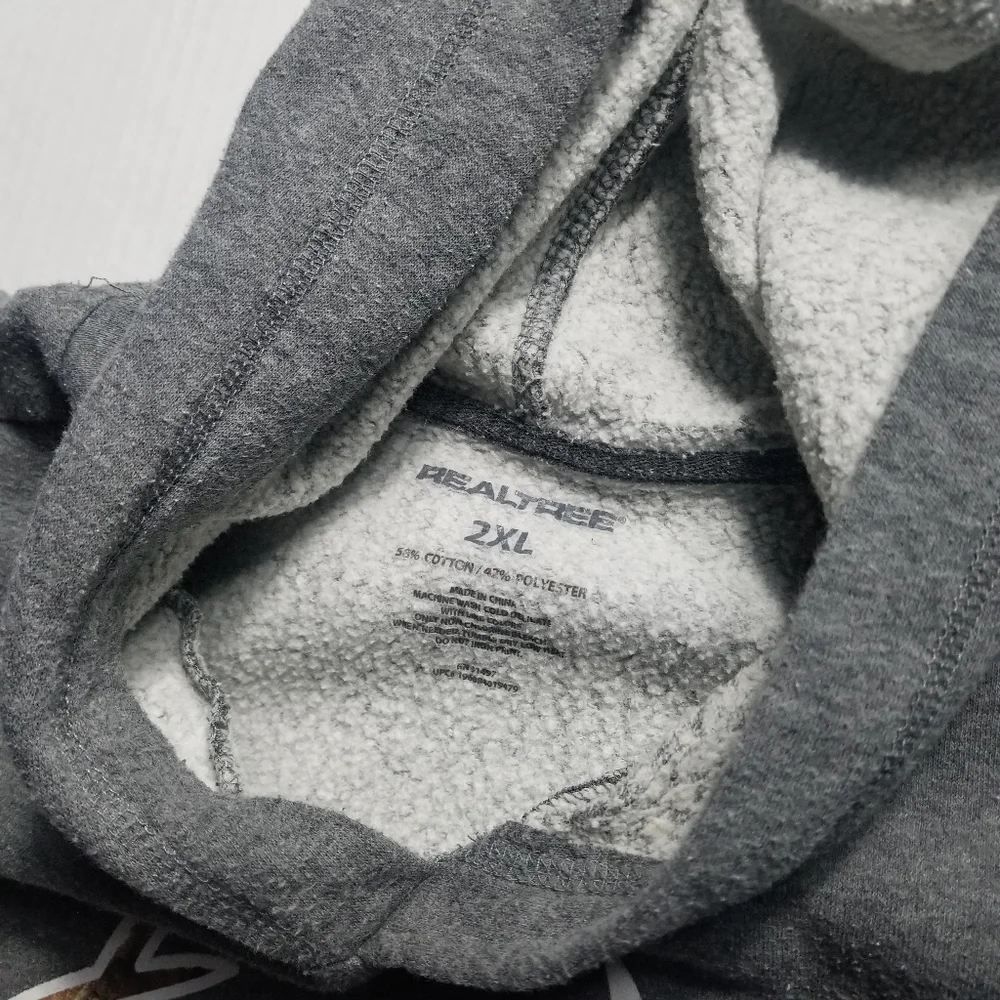 REALTREE MEN'S GRAY HOODIE SIZE 2XL (SEE FULL DESCRIPTION) - Picture 11 of 13